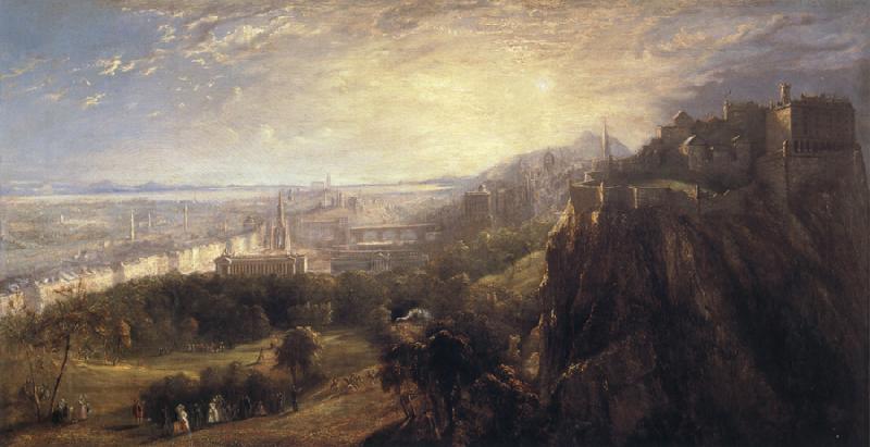 David Octavius Hill A View of Edinburgh from North of the Castle China oil painting art